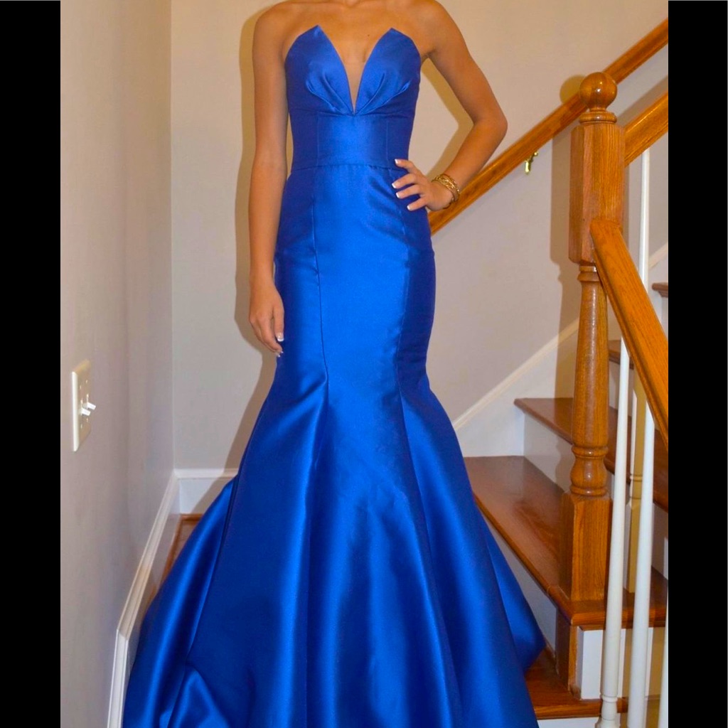 Mori Lee - Blue - Prom Dress Size 0